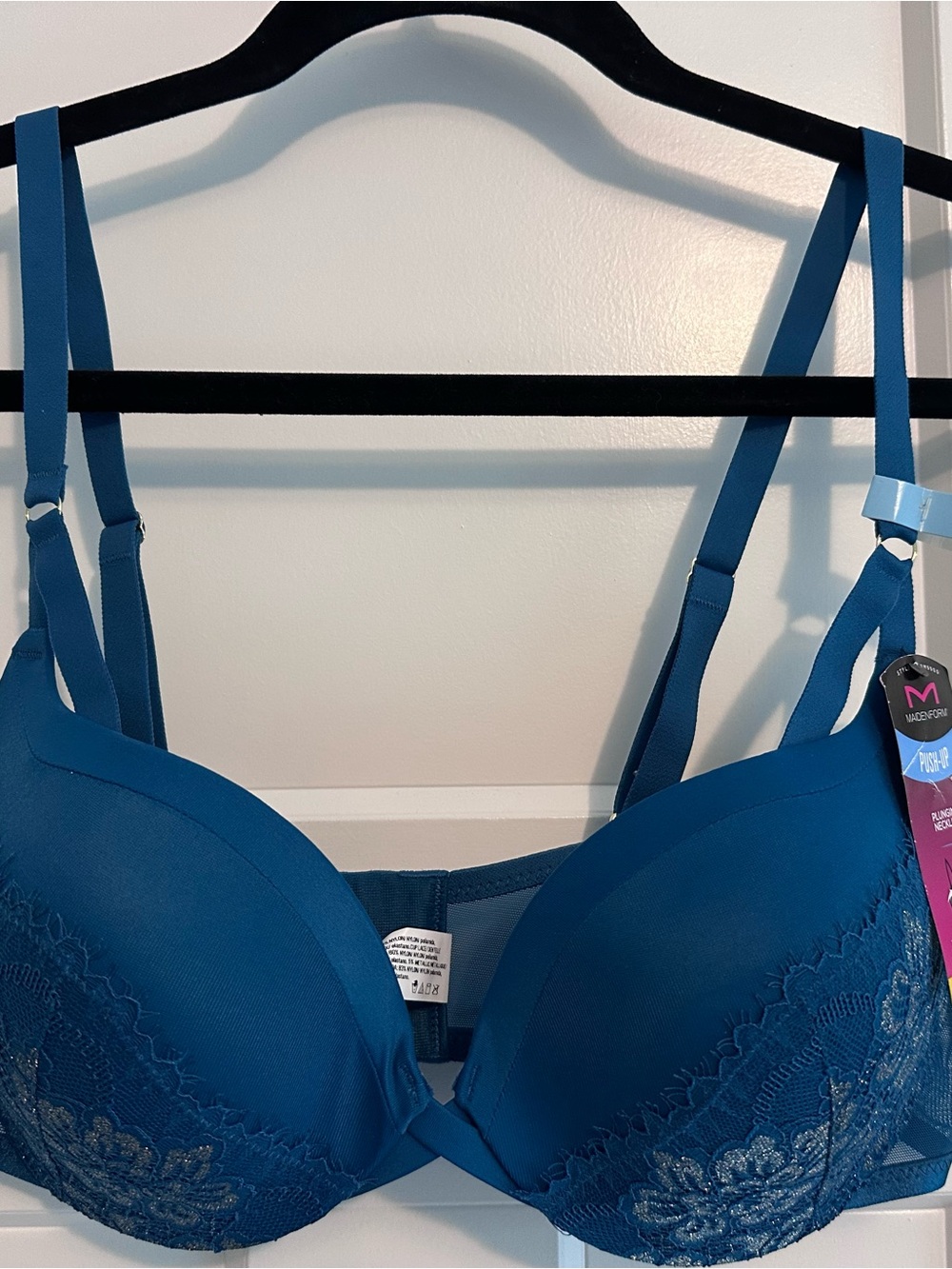 Maidenform Teal Lace Underwire Bra